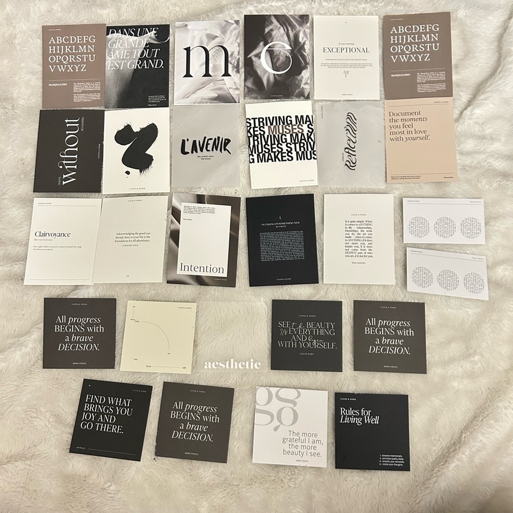 CLOTH & PAPER journaling cards bundles